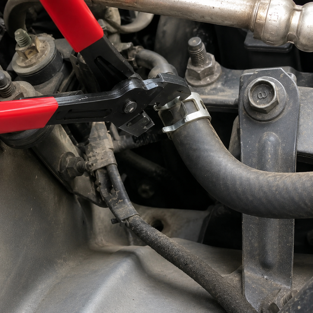 Pince Professionnelle pour Colliers de Durite – Outil Universel de Dépose et Pose pour Réparation Automobile