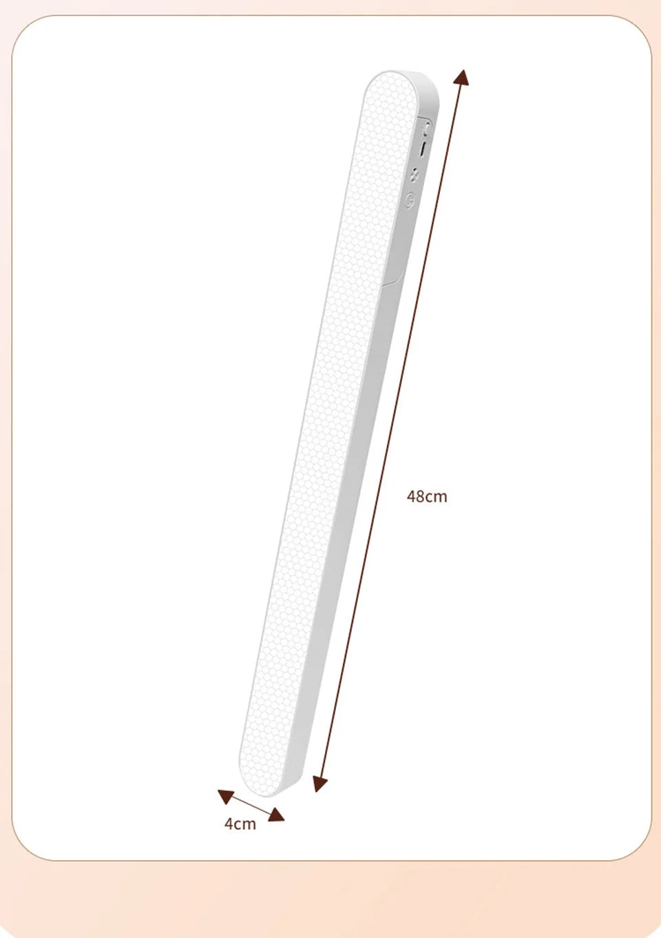 Eye-care Table Lamp LED Light Bar 48/28cm Rechargeable Wirless Desk Reading Lamp USB Night Light For Bedside Kitchen Cabinet