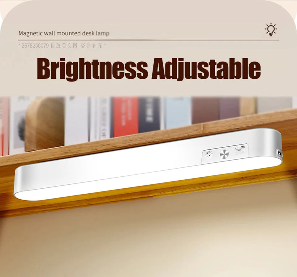 Eye-care Table Lamp LED Light Bar 48/28cm Rechargeable Wirless Desk Reading Lamp USB Night Light For Bedside Kitchen Cabinet