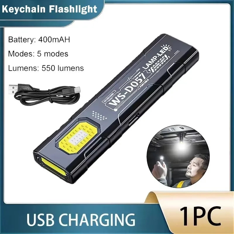 High-power Led Flashlight USB Rechargeable Torch with Display Zoomable Light with Battery Camping Hiking Lantern Emergency Lamp