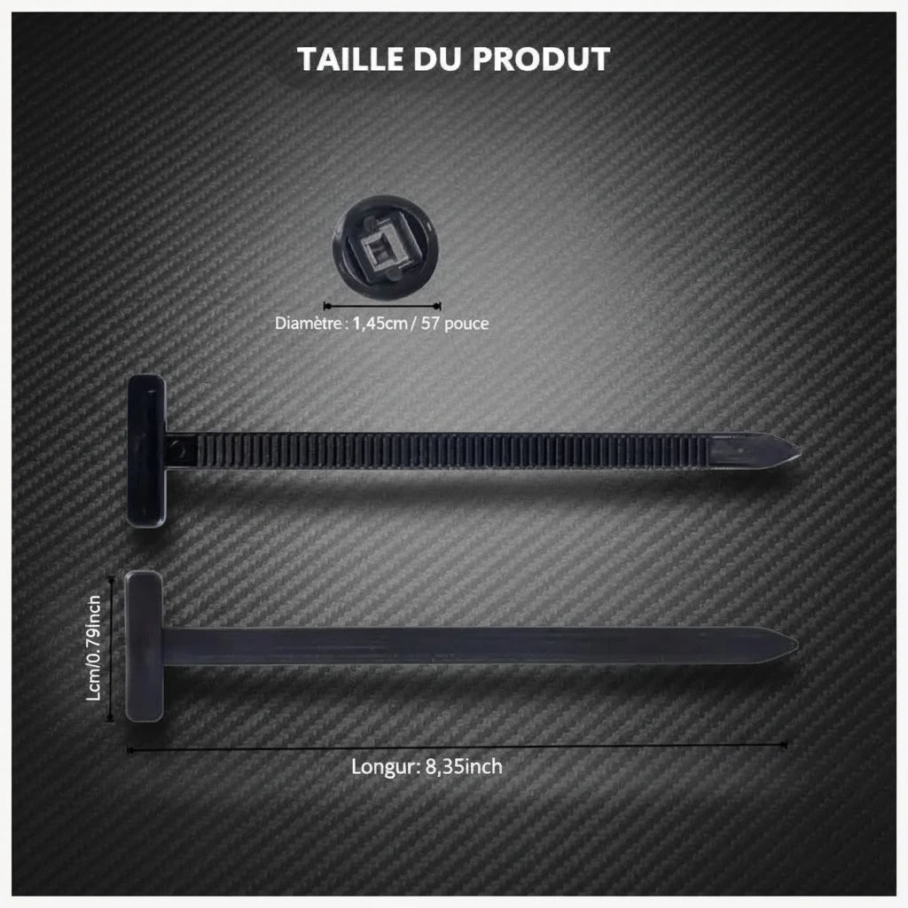 Cable Tie Buckle Fixed Through The Core Nail Cable Tie Buckle Mudguard Fender Inner Lining Trunk Buckle