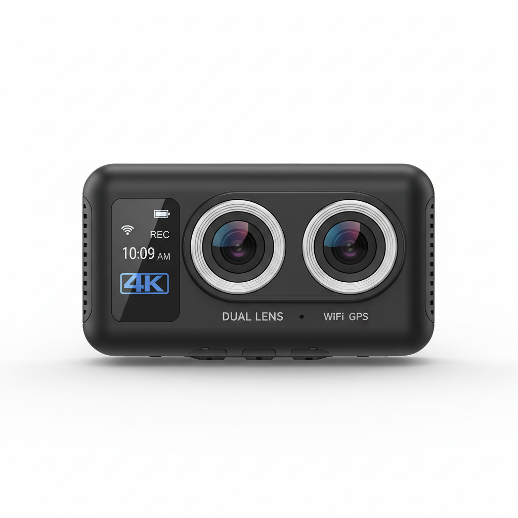 Dashcam 4K WiFi vue de face