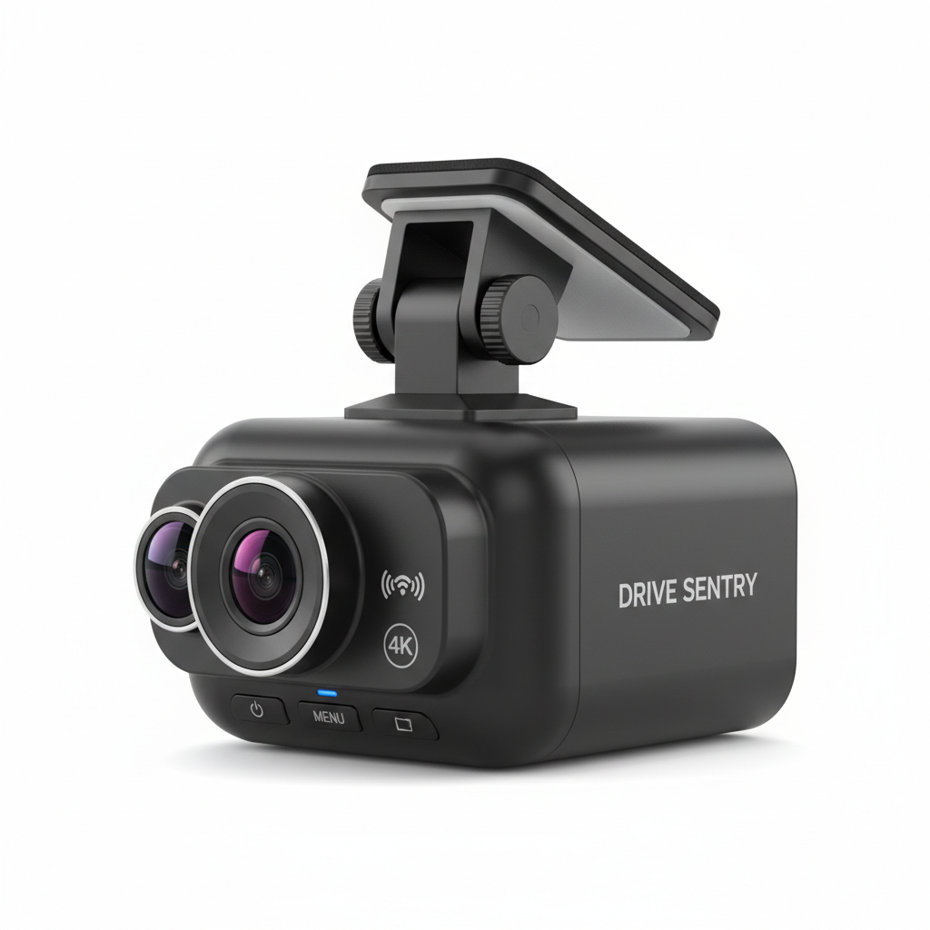Dashcam 4K WiFi vue de côté
